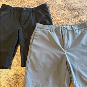 Black and Gray Men's Golf Shorts